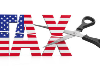 United States Tax Cuts Concept